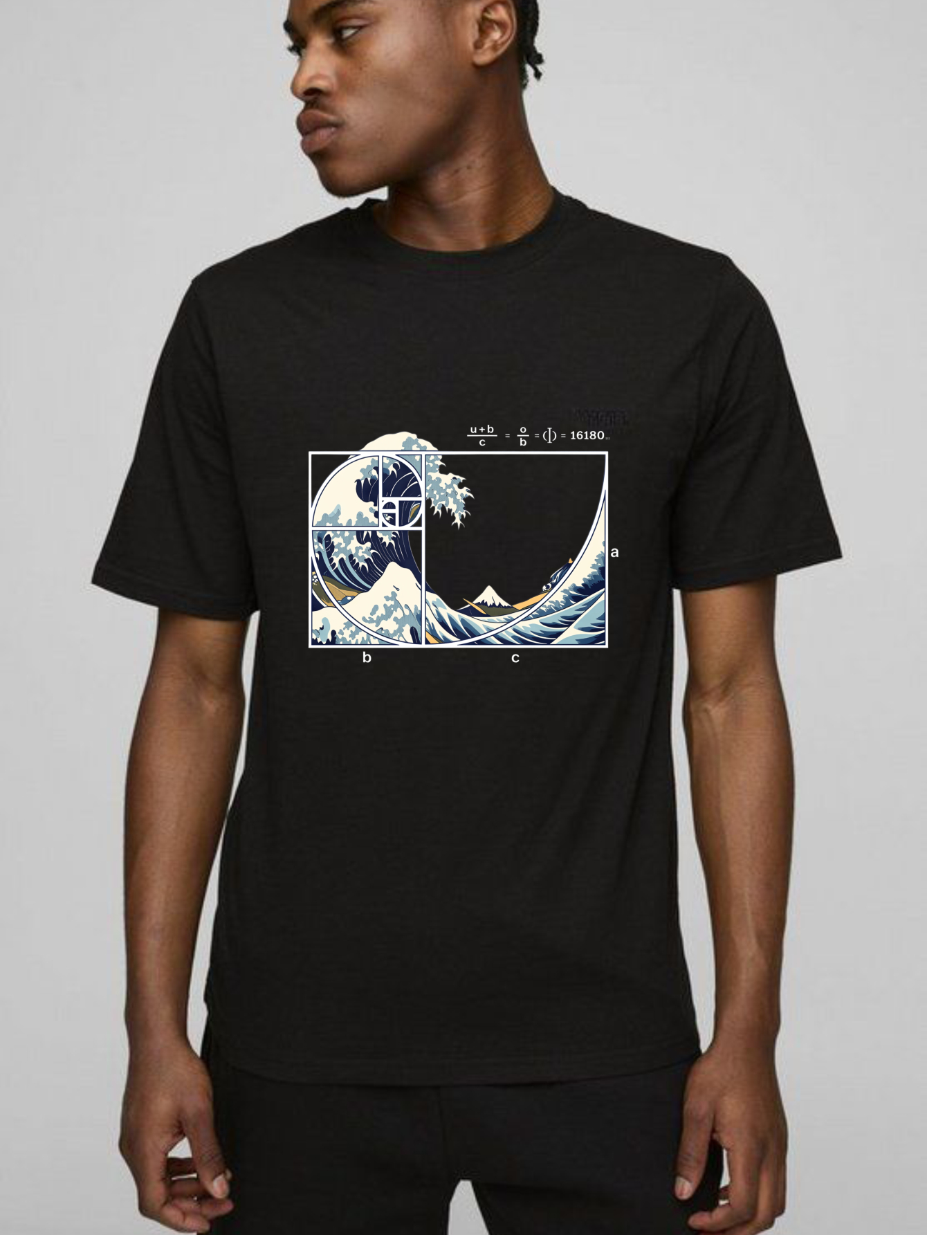 Dorawear™ Wave Fibonacci Golden Ratio Art T Shirt