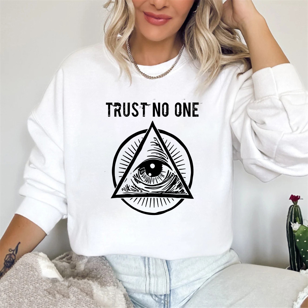 Dorawear™ All Seeing Eye Symbol Trust No One Unisex Classic Sweatshirt