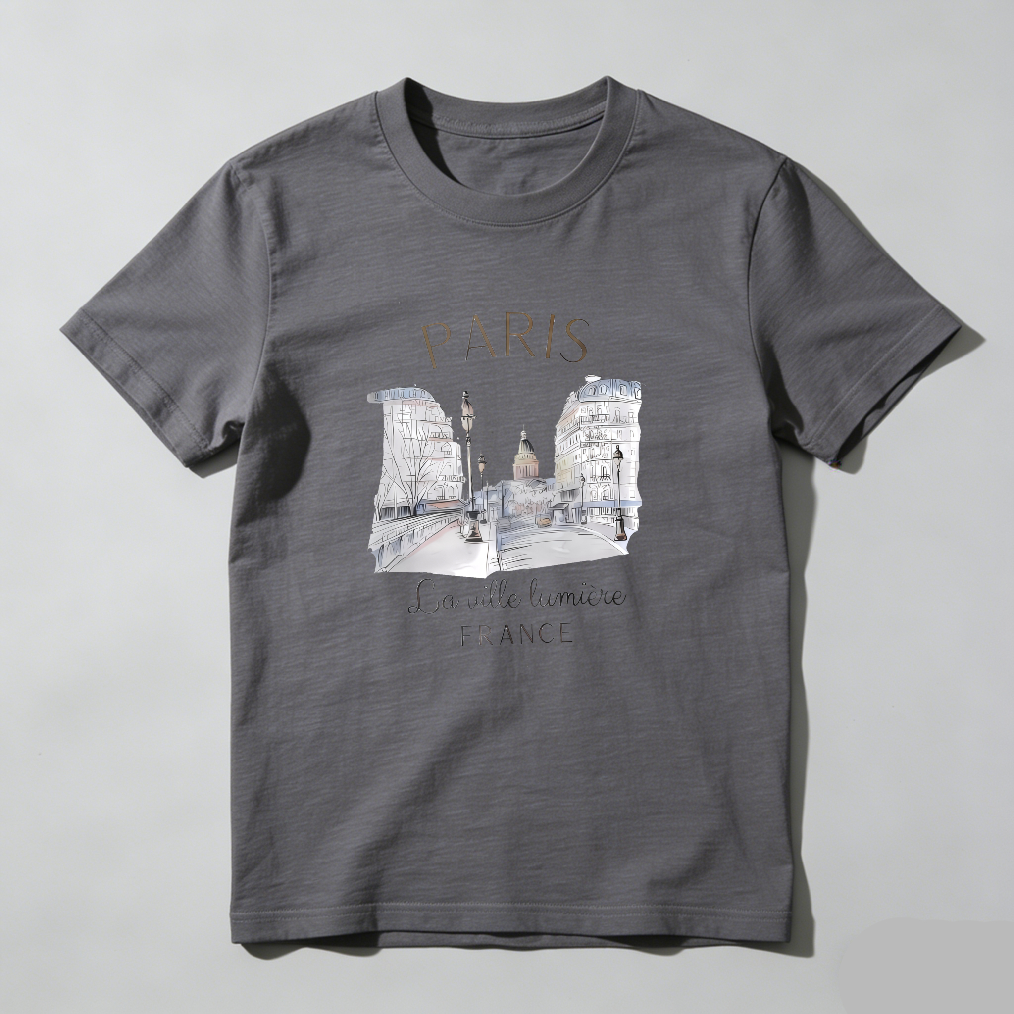 Dorawear™  Paris Cityscape Sketch Art Design T Shirt