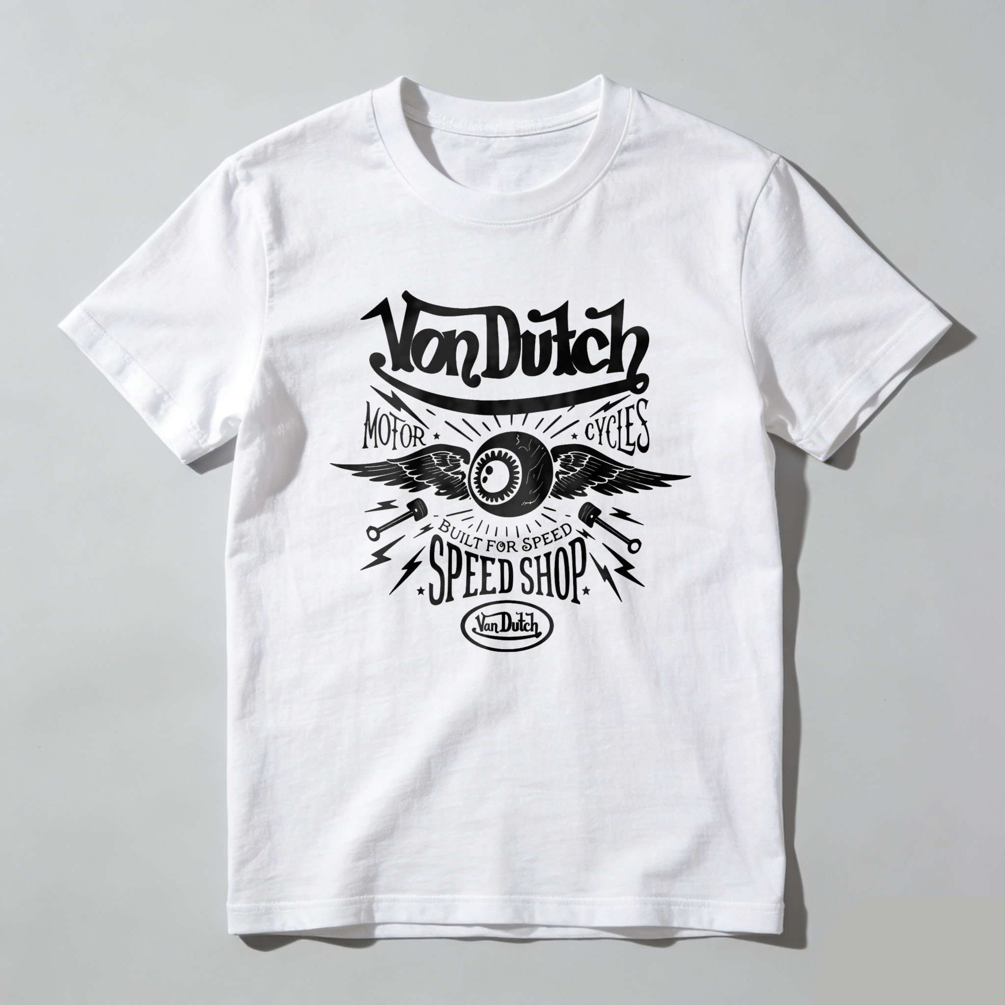 Dorawear™ Van Dutch Motor Cycles Speed Shop T Shirt