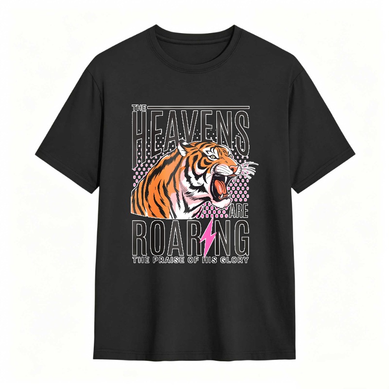 Dorawear™ Tiger Roaring With Heaven Praise Design Unisex Classic T-shirt