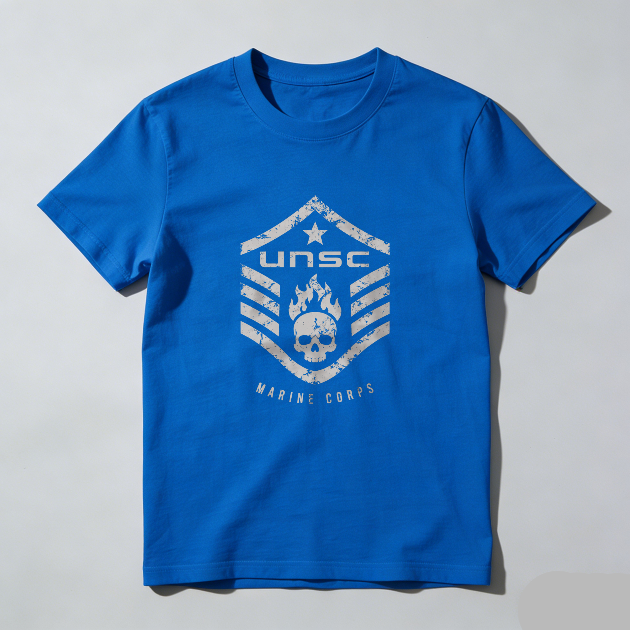 Dorawear™ Unsc Marine Corps Emblem Pure Cotton Short Sleeve T Shirt-Dorawear