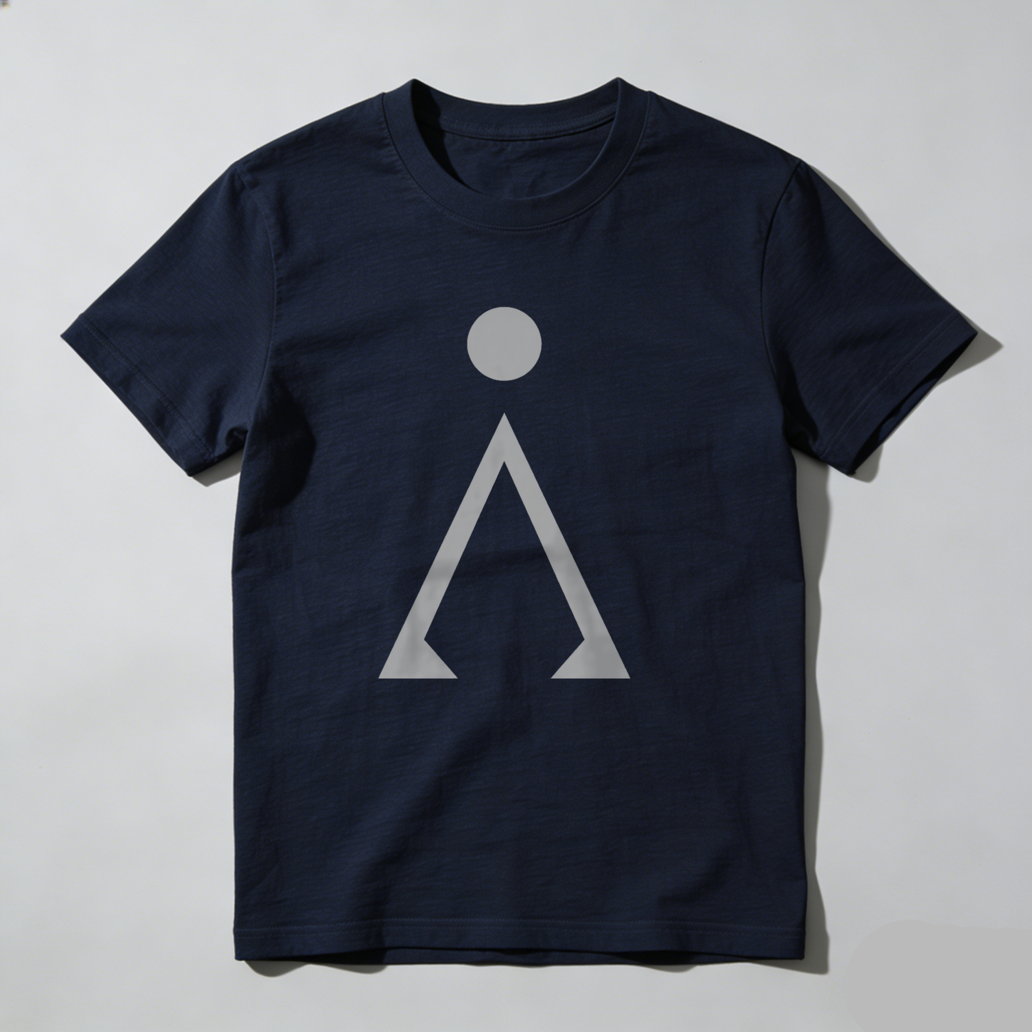 Dorawear™ Gray Circle Above Triangle Shape T Shirt