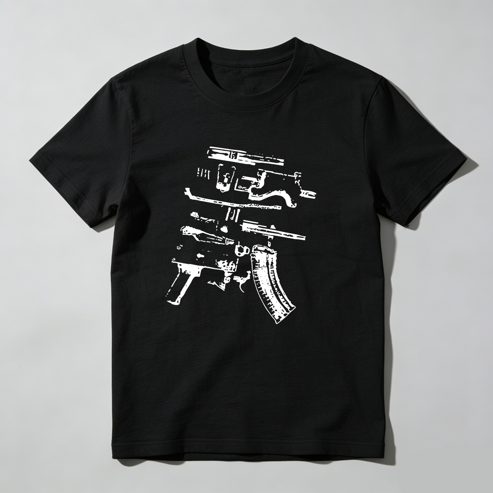 Dorawear™  Gun Parts Diagram Print T Shirt