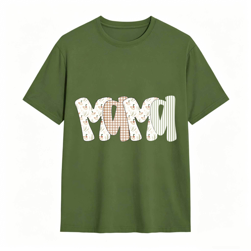 Dorawear™Mama Patterned Text Design Unisex Classic T-shirt