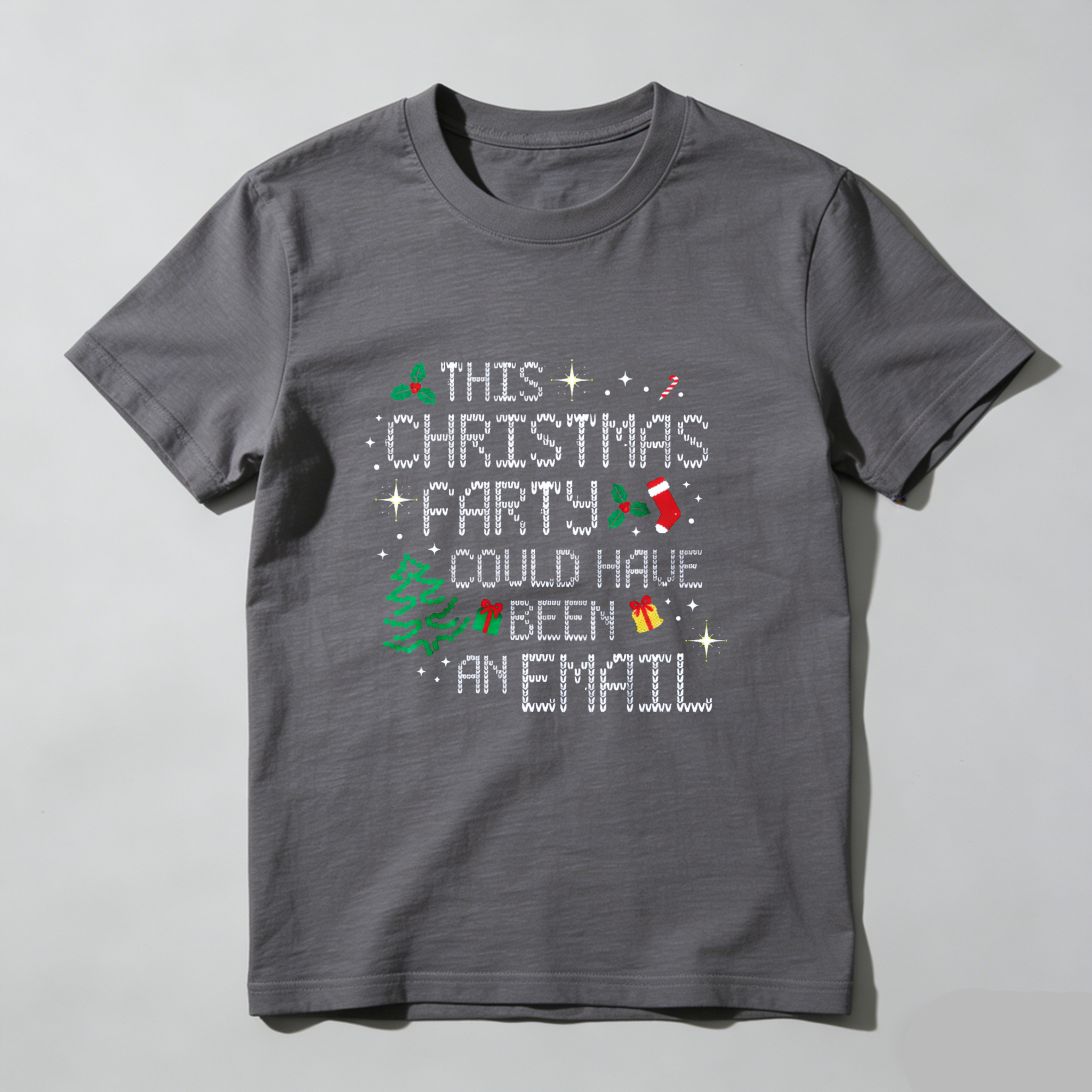 Dorawear™ This Christmas Party Could Have Been An Email Pure Cotton Short Sleeve T-Shirt-Dorawear