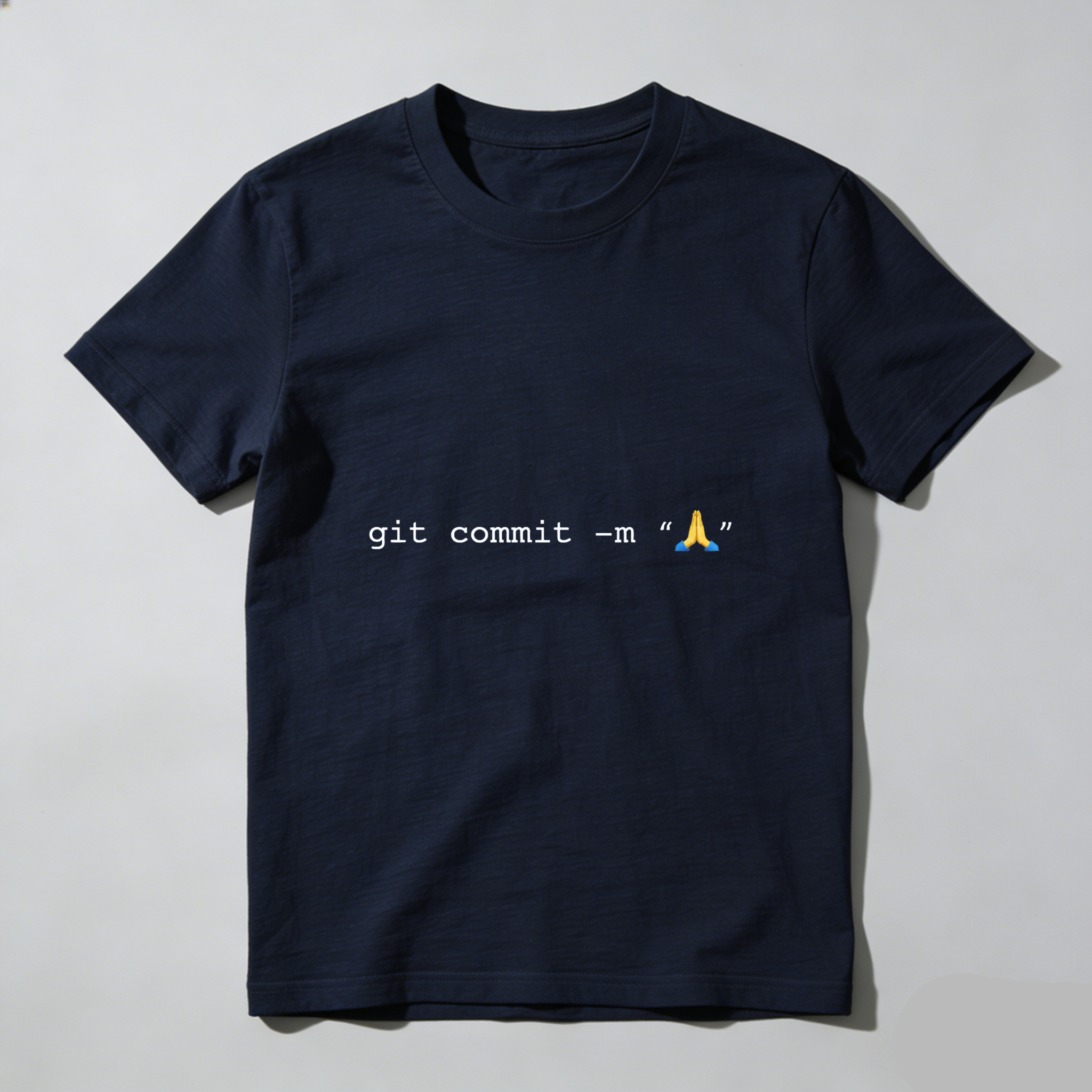 Dorawear Git Commit Emoji Pure Cotton Short Sleeve T Shirt