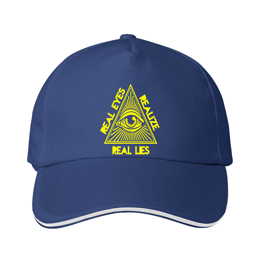 Dorawear™  Baseball Cap With All Seeing Eye And Real Eyes Real Lies Text