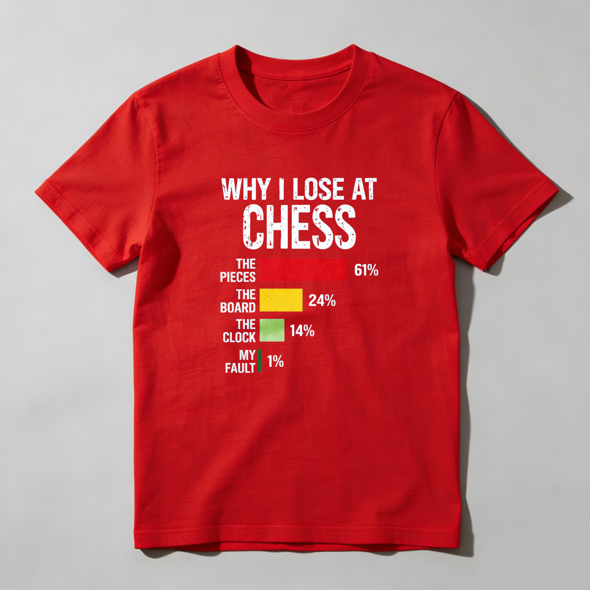 Dorawear Why I Lose At Chess Pure Cotton Short Sleeve T Shirt