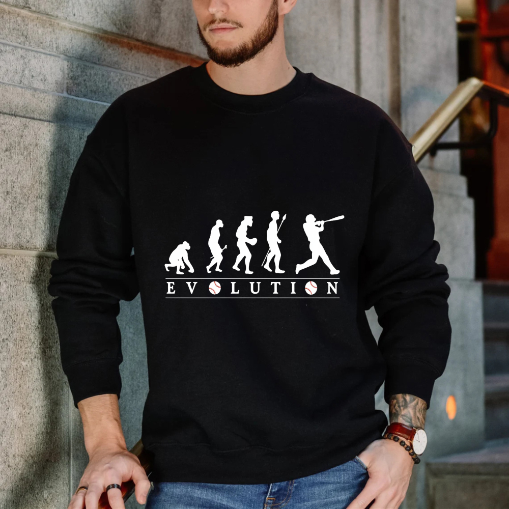 Dorawear™ Evolution Baseball Player Design Unisex Classic Sweatshirt