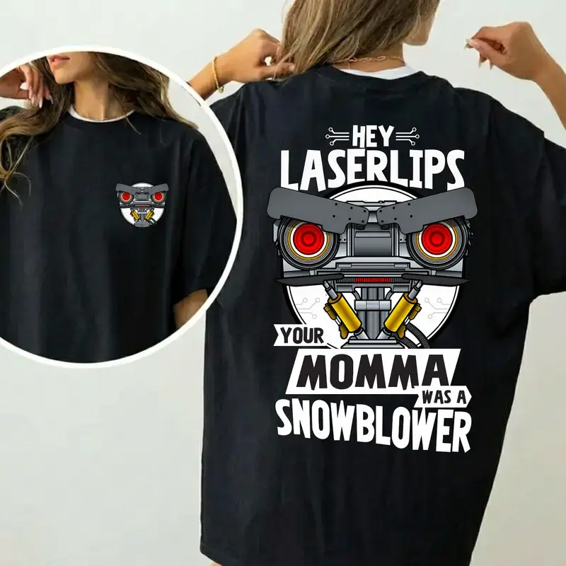 Short Circuit Shirt, Hey Laser Lip Your Mama Was A Snowblower Tee, Classic 80s Movie T-Shirt