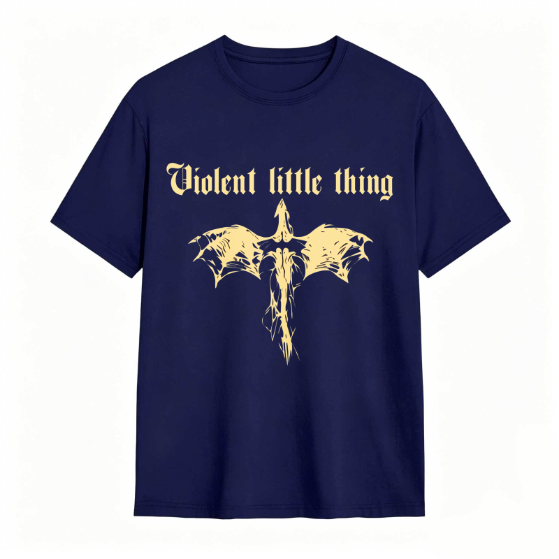 Dorawear™ Violent Little Thing Golden Dragon Design Unisex Classic T-shirt