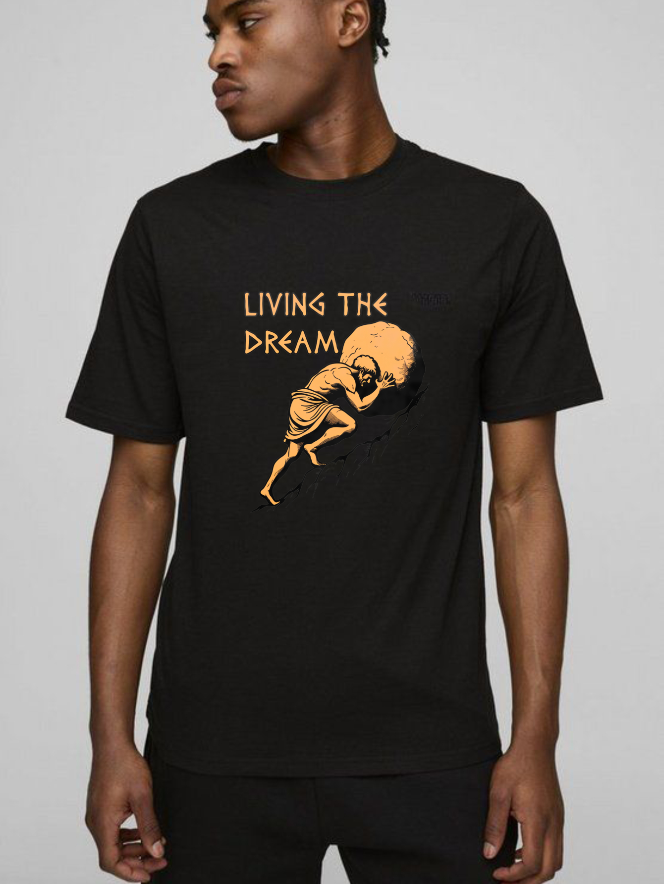 Dorawear™ Living The Dream Man Carrying Rock T Shirt