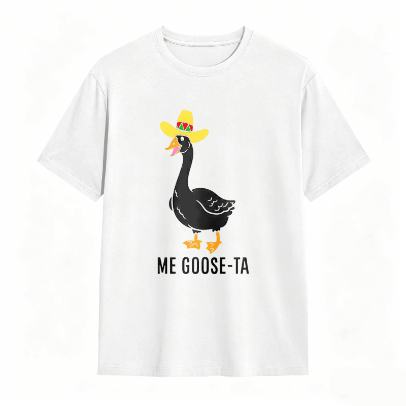 Dorawear™ Duck Wearing Sombrero With Me Goose Ta Text Unisex Classic T-shirt