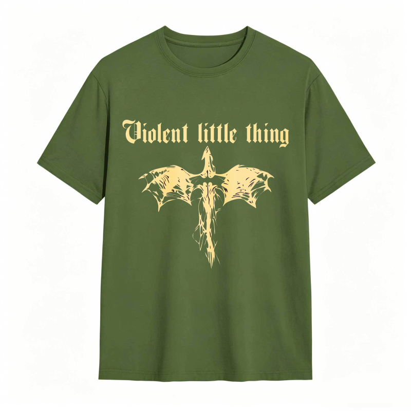 Dorawear™ Violent Little Thing Golden Dragon Design Unisex Classic T-shirt