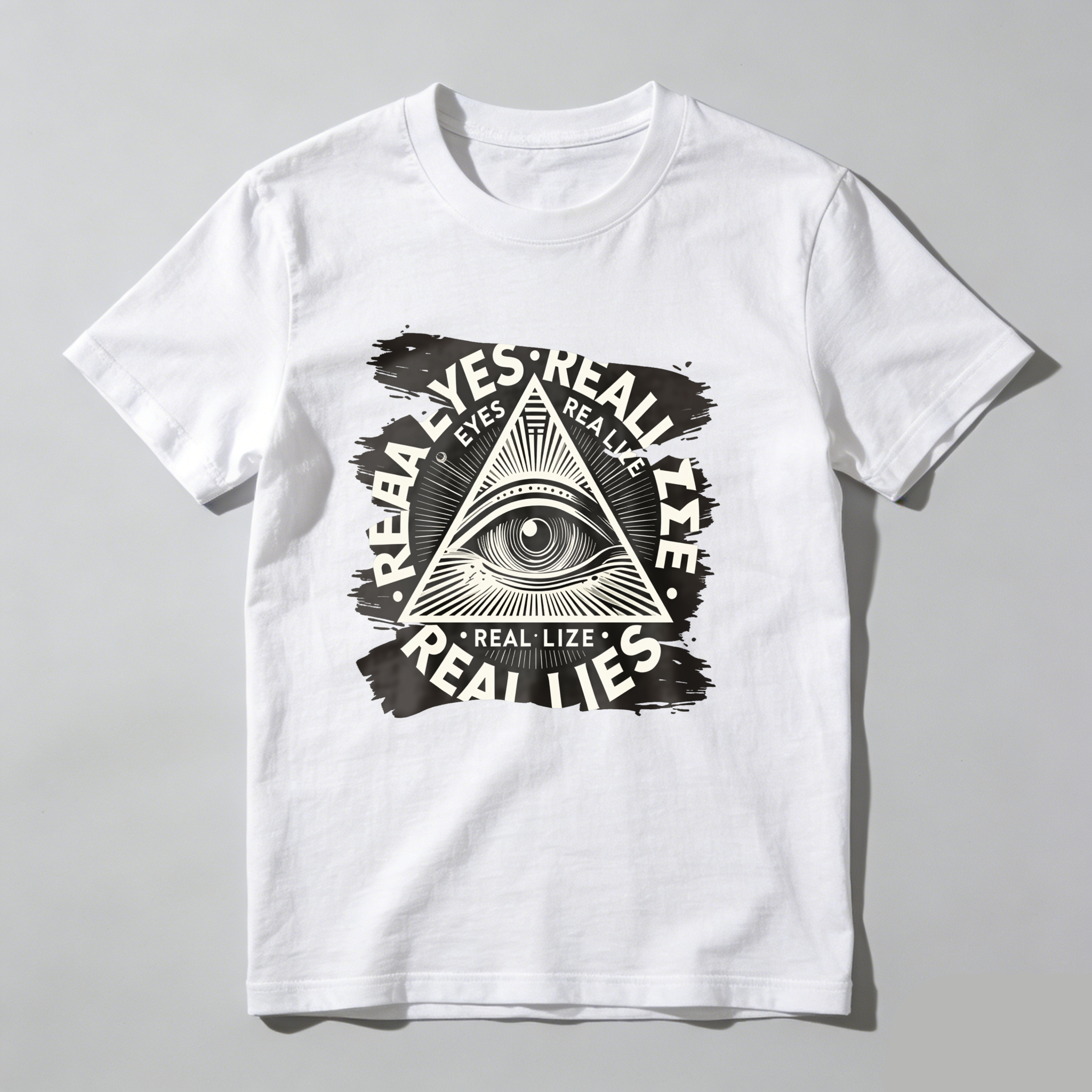 Dorawear™All Seeing Eye Symbol With Text Design  T Shirt