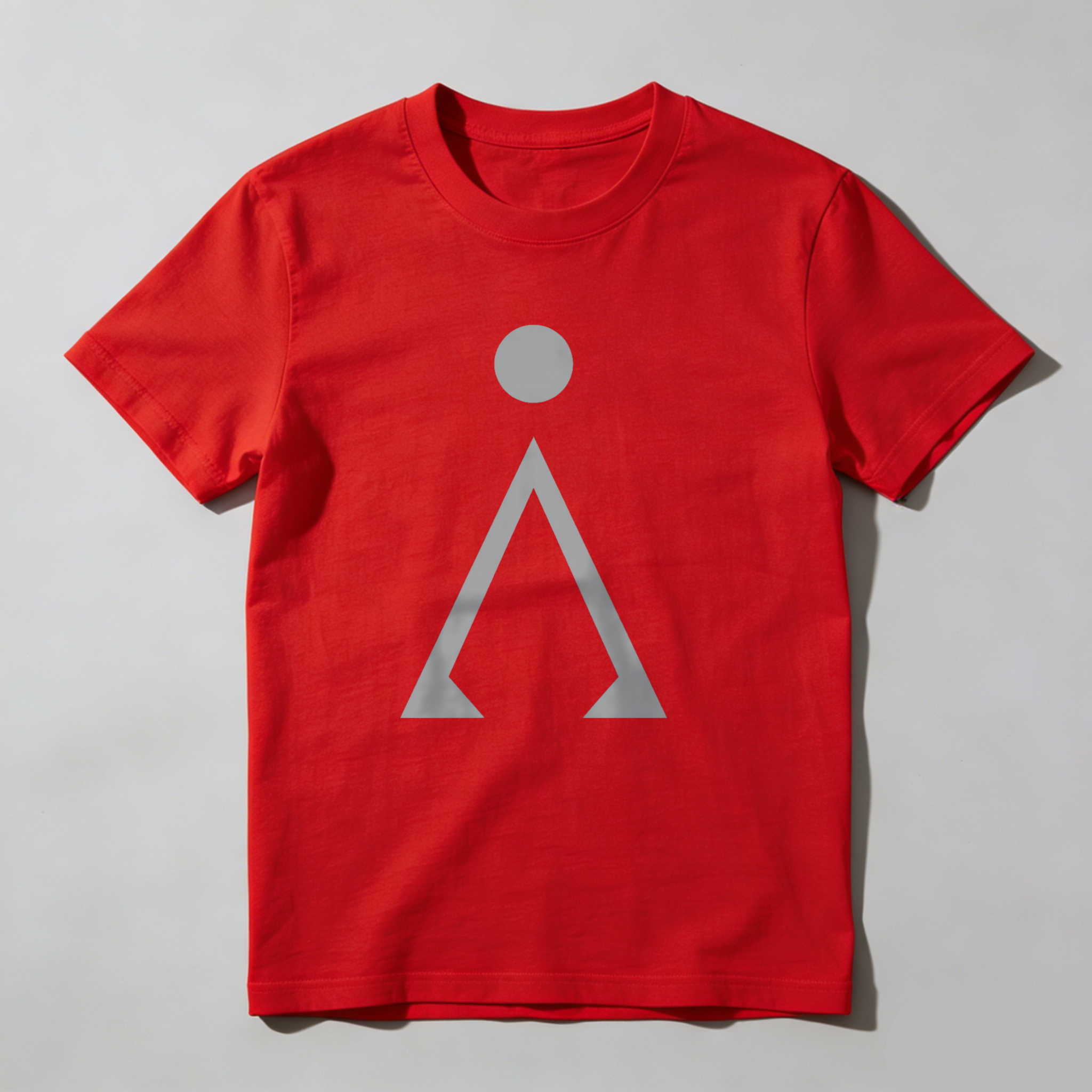 Dorawear™ Gray Circle Above Triangle Shape T Shirt