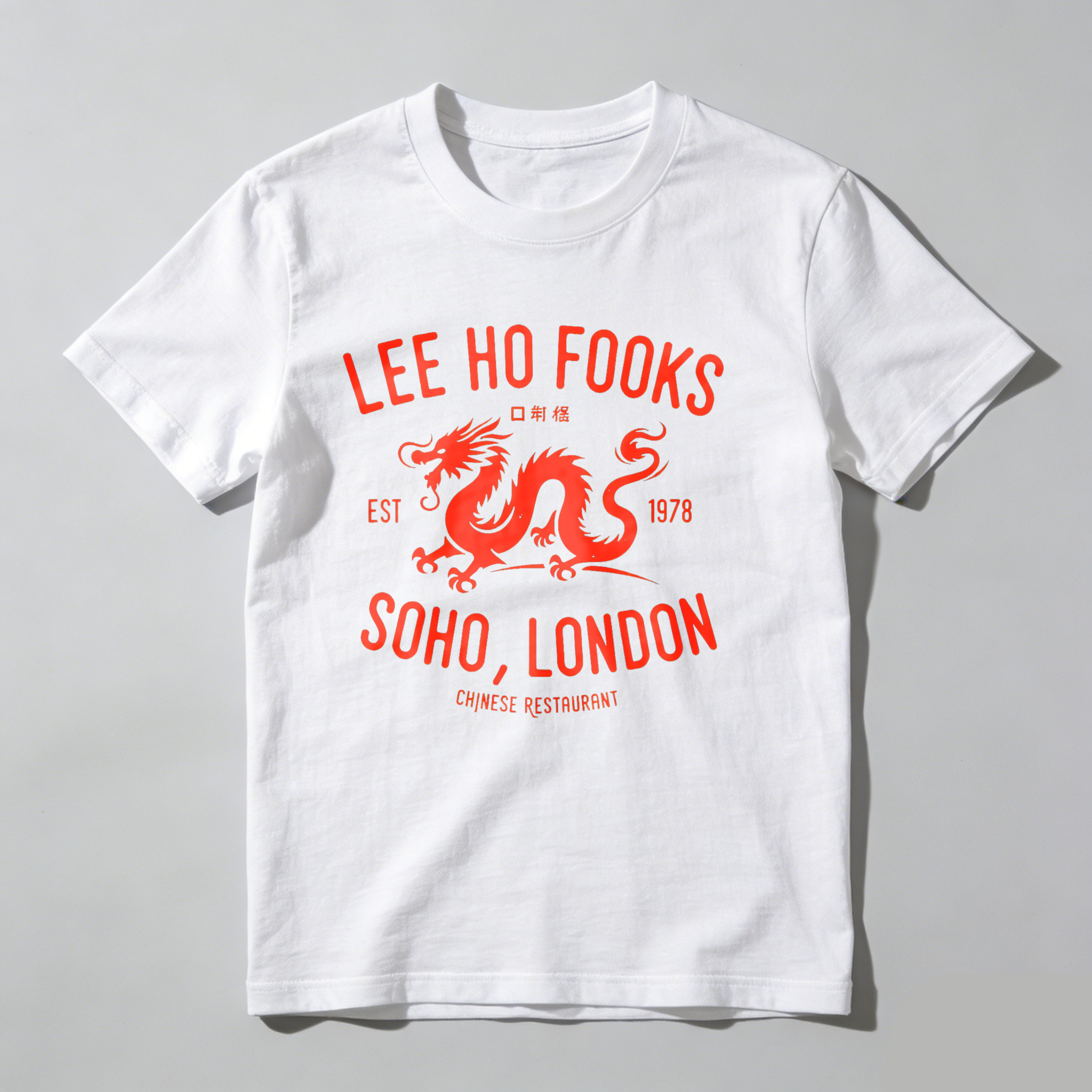 Dorawear™ Lee Ho Fooks Dragon Soho London Restaurant T Shirt