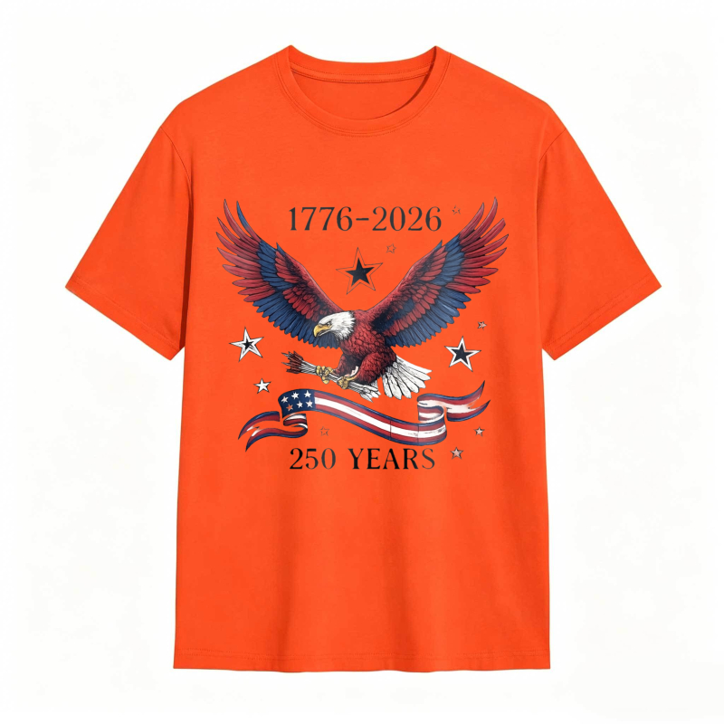Dorawear™   American Eagle With Stars And Stripes 1776 2026 250 Years Independence Day T-shirt