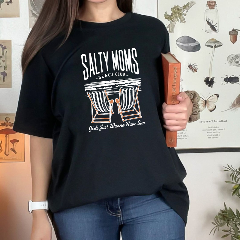 Salty Moms Beach Club Girls Just Wanna Have Sun Unisex Classic T-shirt