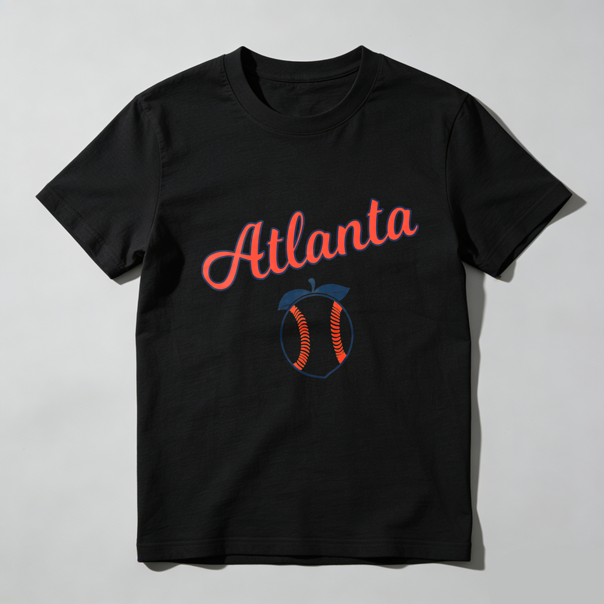 Dorawear™Atlanta Apple Baseball Design T Shirt