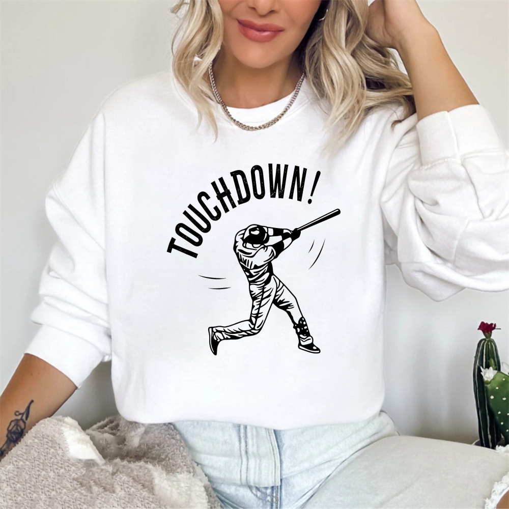 Dorawear™ Touchdown Baseball Player Graphic Unisex Classic Sweatshirt