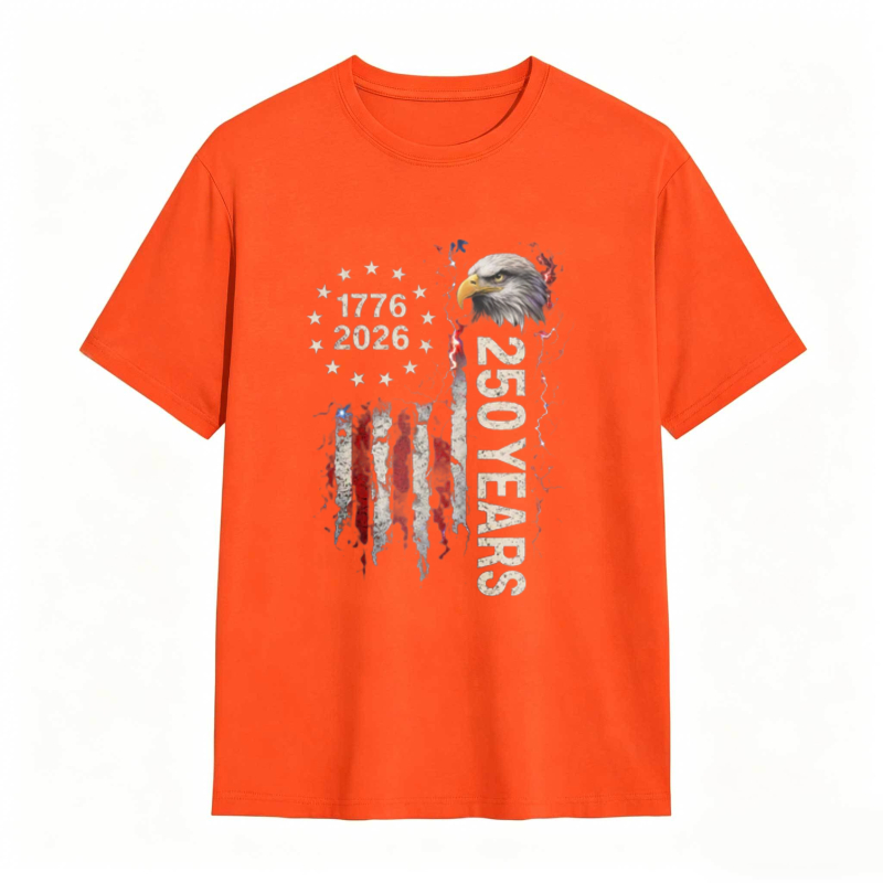 Dorawear™   American Flag Eagle 1776 2026 250 Years Independence Day T-shirt