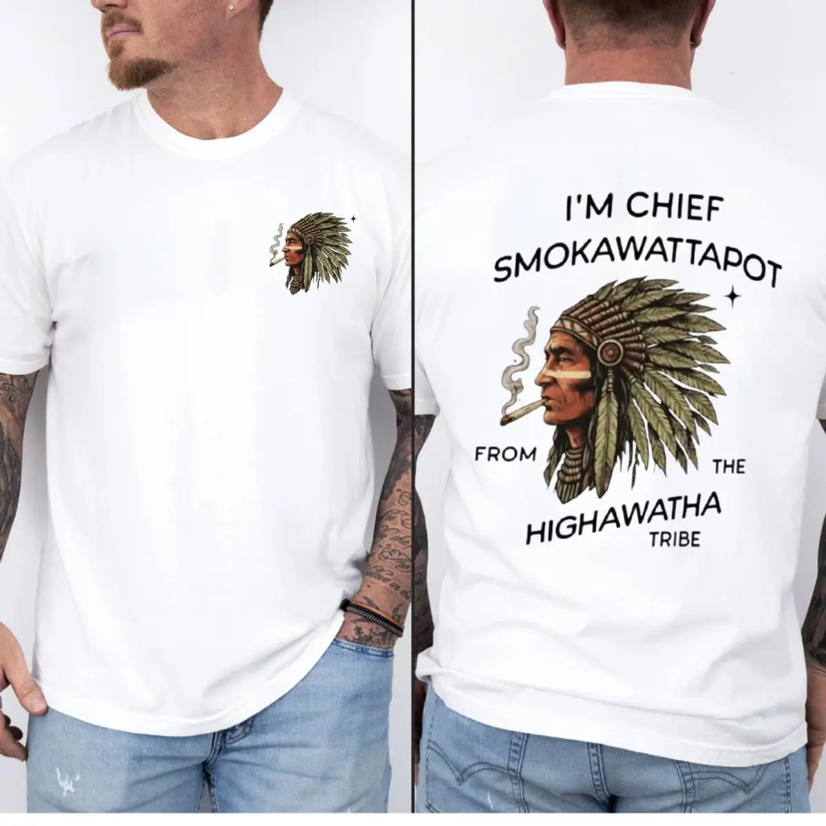 I’M Chief Smokawattapot Shirt, Funny Native American Chief Sweatshirt, Hiawatha Tribe Shirt