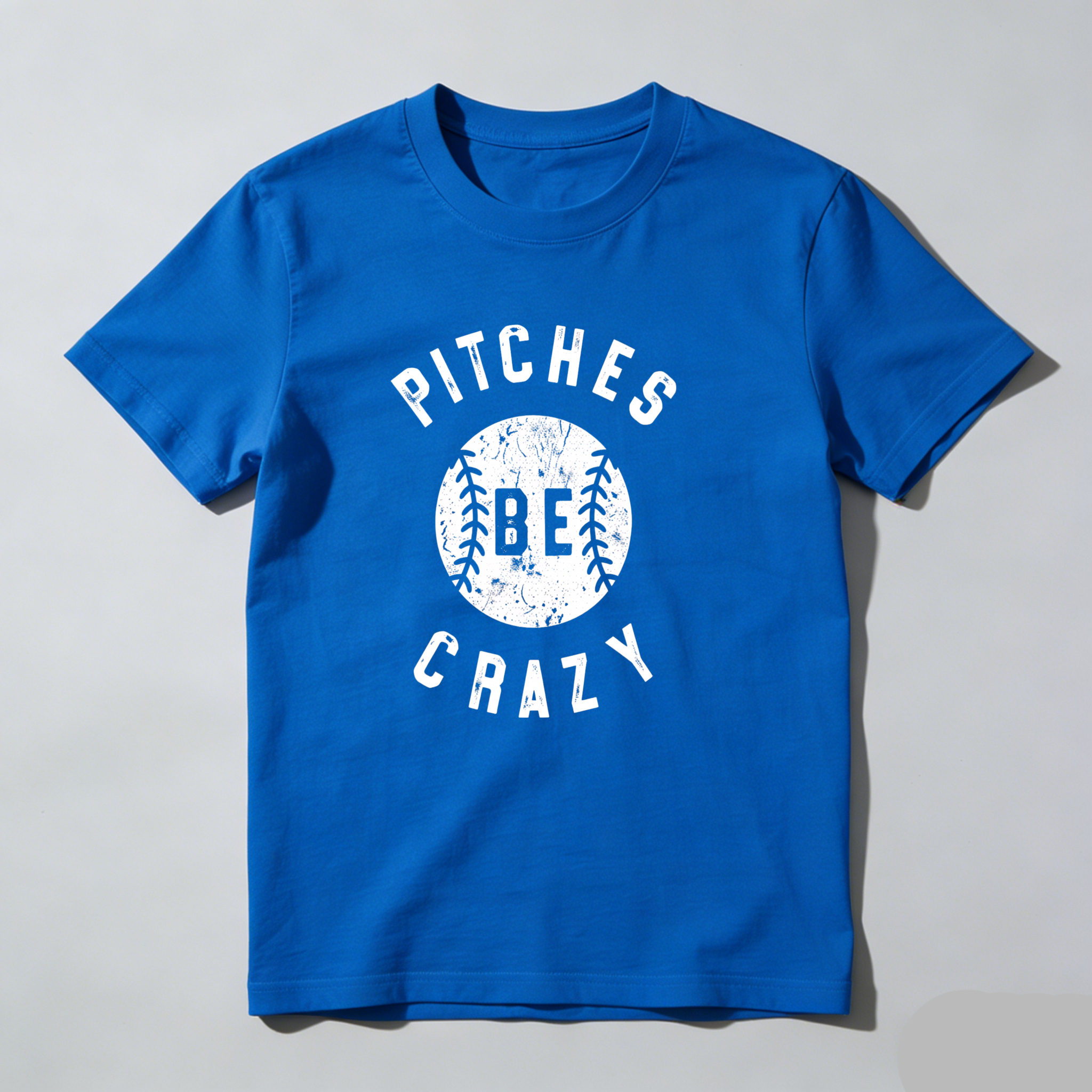 Dorawear™Pitches Be Crazy Baseball Design T Shirt