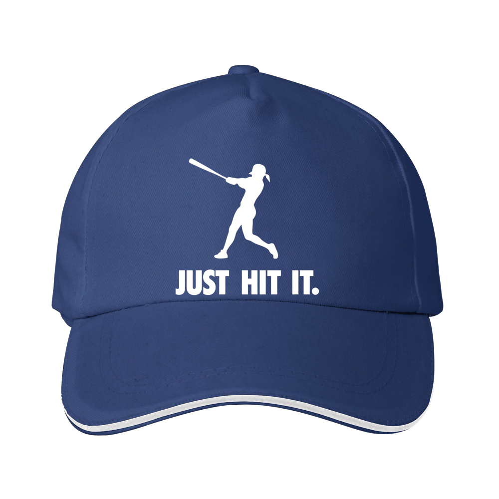 Dorawear™ Baseball Cap Female Batter Silhouette Just Hit It Sports Team Game
