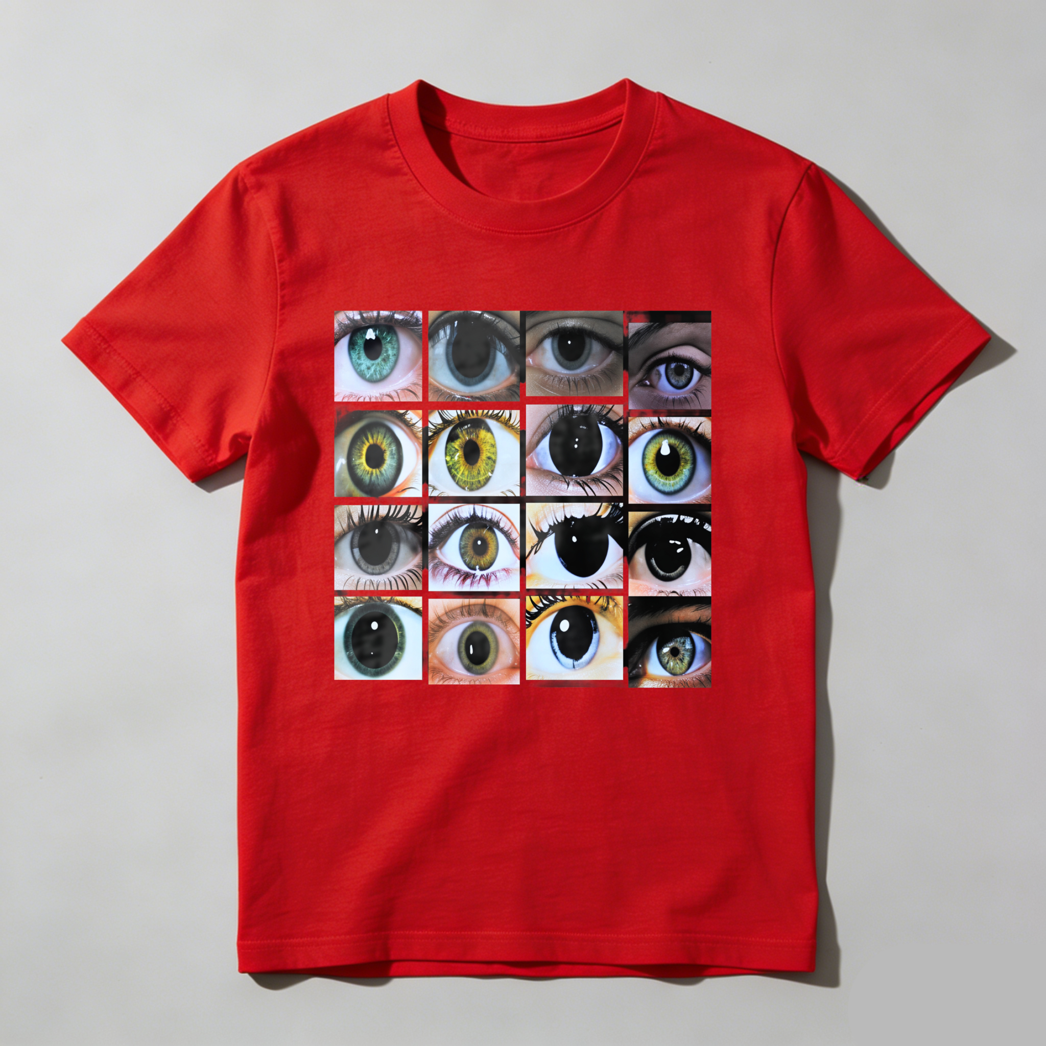 Dorawear™ Eye Grid Pattern Print Design T Shirt