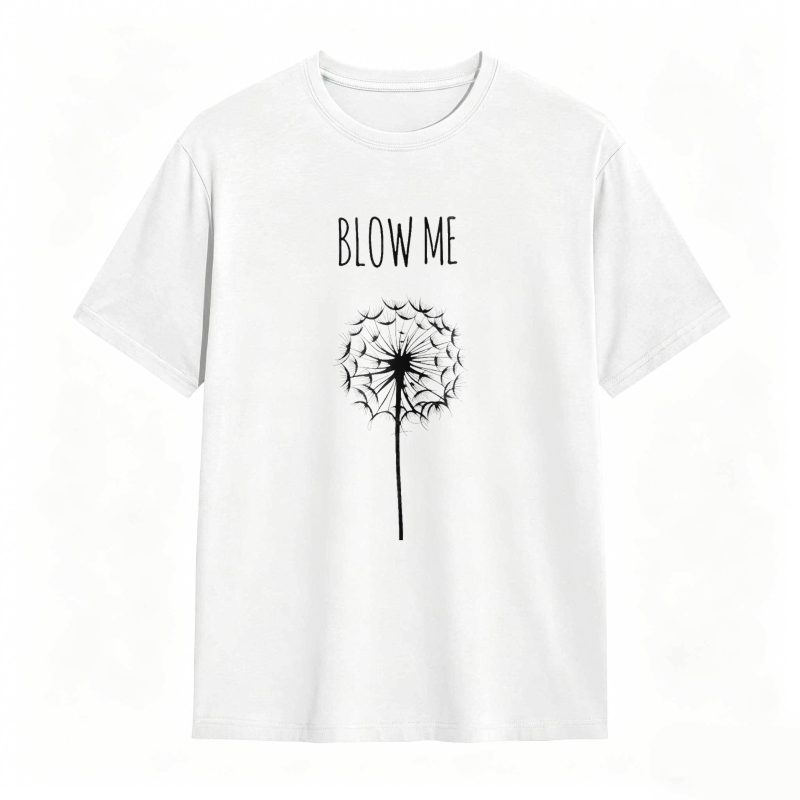 Dorawear™ Dandelion Blow Me Text Design Unisex Classic T-shirt