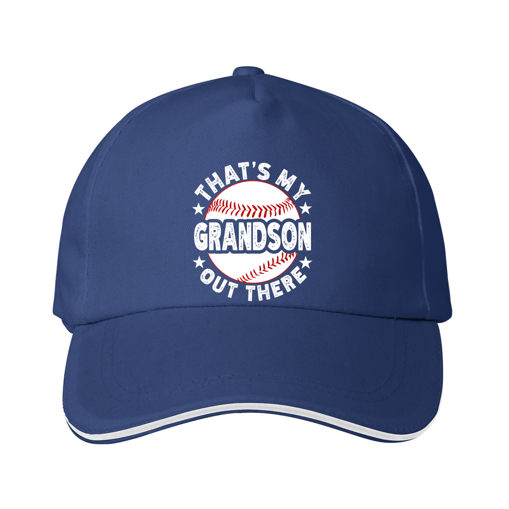 Dorawear™ Baseball Cap Thats My Grandson Out There Baseball Design For Grandparents Watching Games