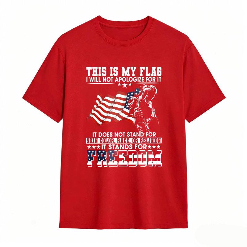 Dorawear™ American Flag Skeleton Freedom Statement Unisex Classic T-shirt