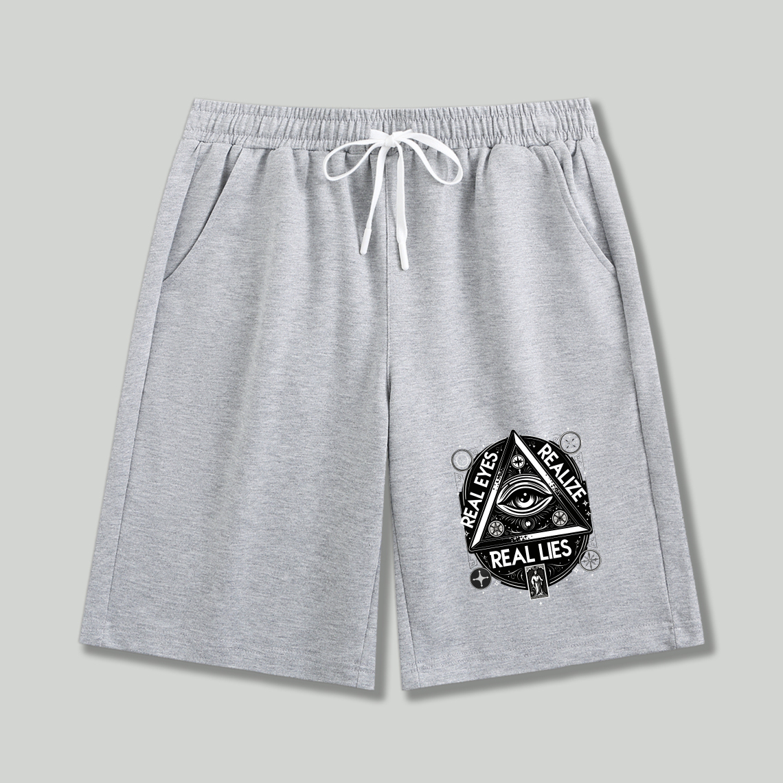 Dorawear™ Eye Symbol Real Eyes Real Lies Shorts-Dorawear