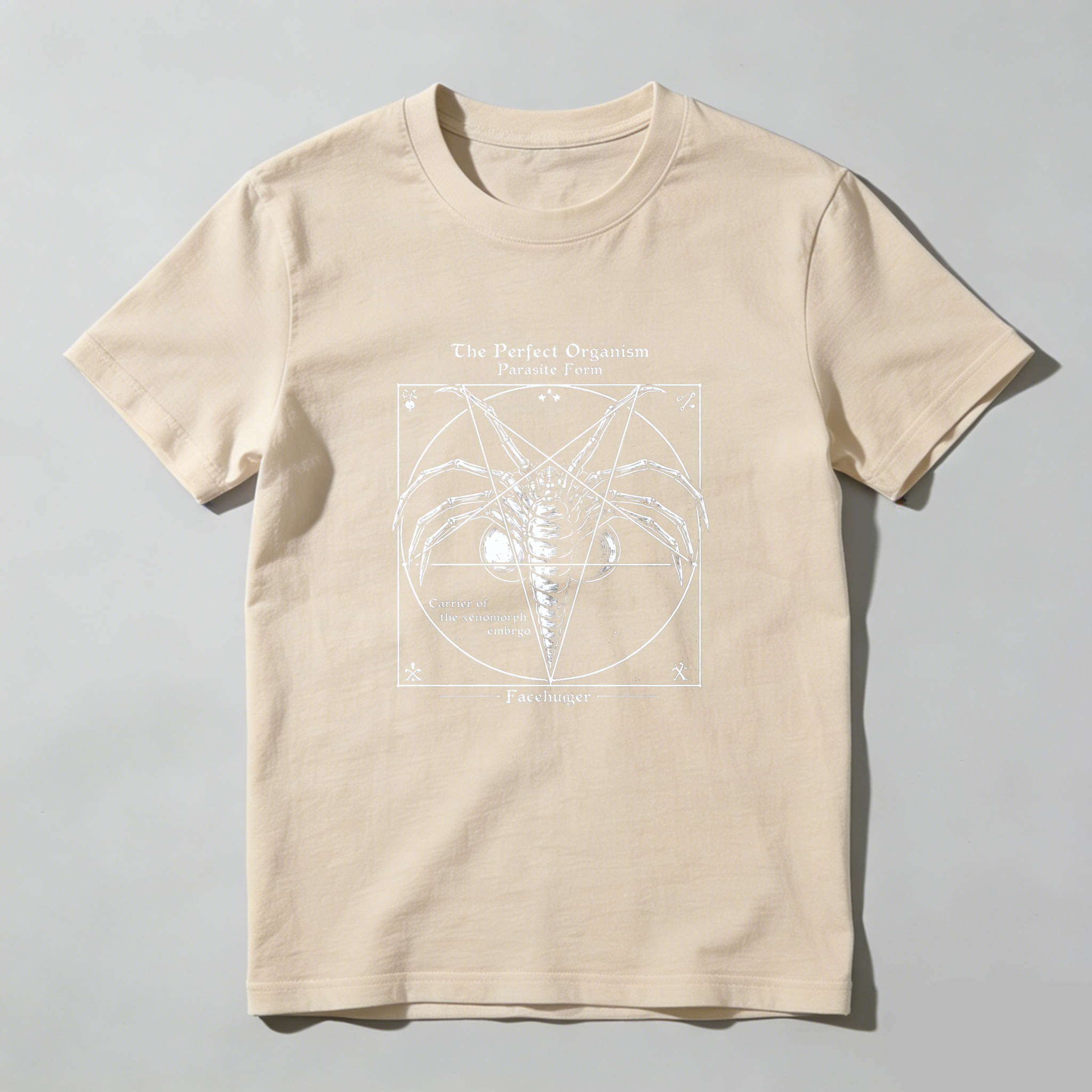 Dorawear™ The Perfect Organism Parasite Form Facehuger Pure Cotton Short Sleeve T Shirt-Dorawear