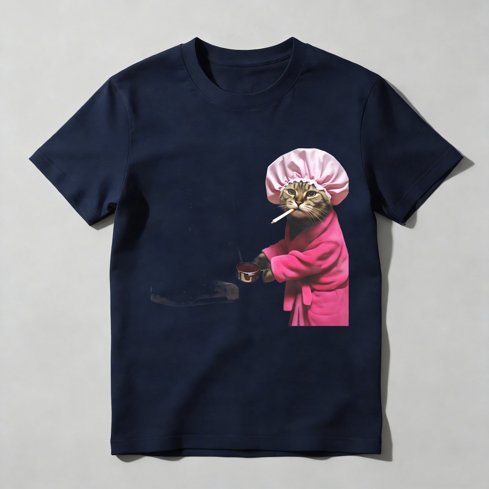Dorawear™ Cat Wearing Pink Chef Hat And Coat T Shirt