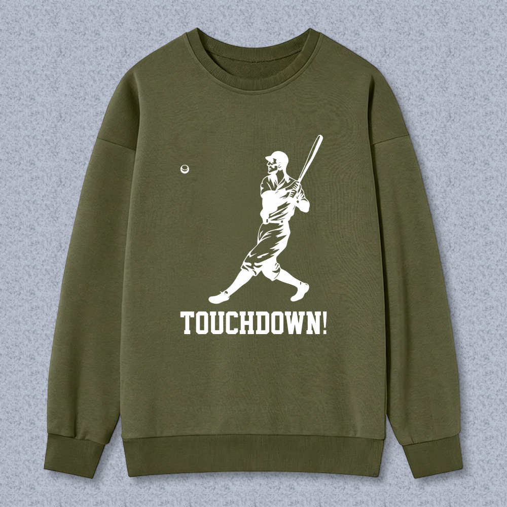 Dorawear™ Baseball Player With Bat And Ball Touchdown Unisex Classic Sweatshirt