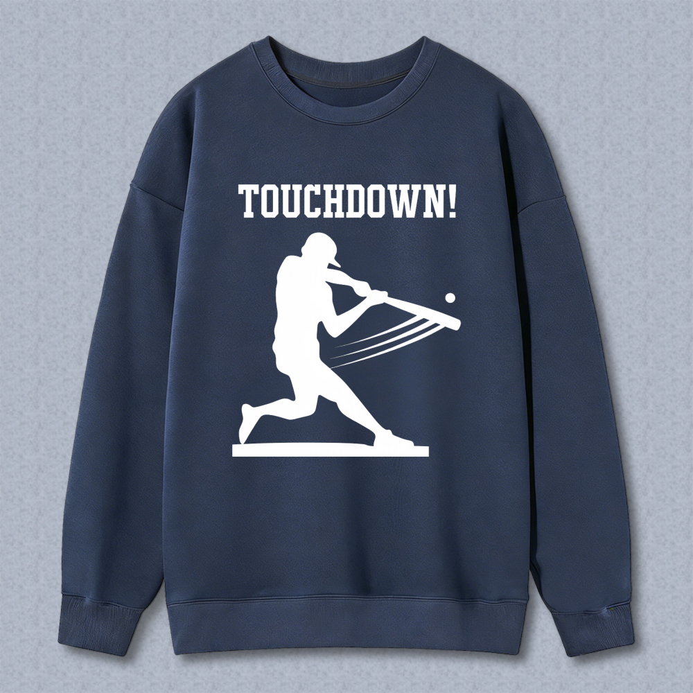 Dorawear™ Touchdown Baseball Player Silhouette Unisex Classic Sweatshirt