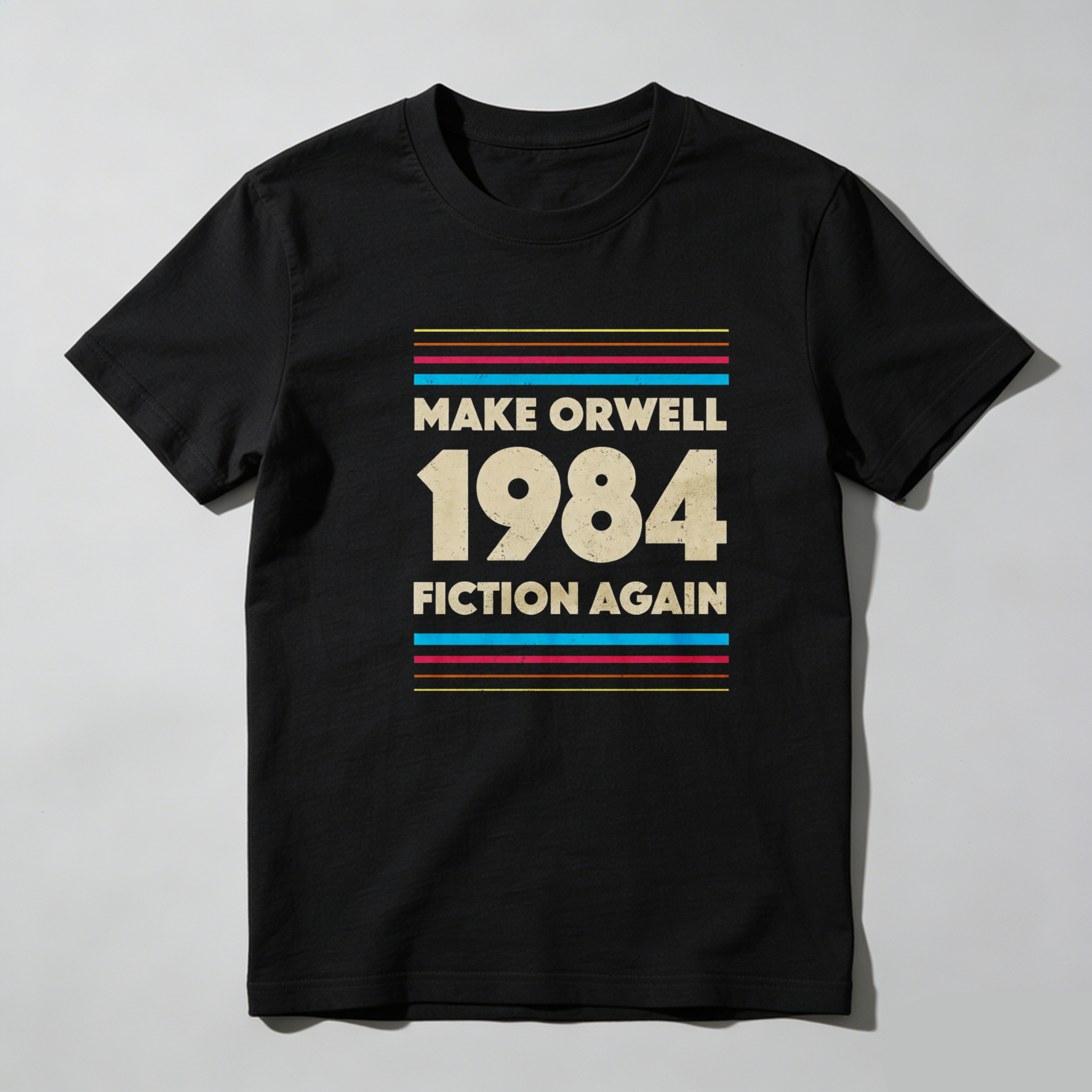 Dorawear™ Make Orwell 1984 Fiction Again Pure Cotton Short Sleeve T Shirt-Dorawear