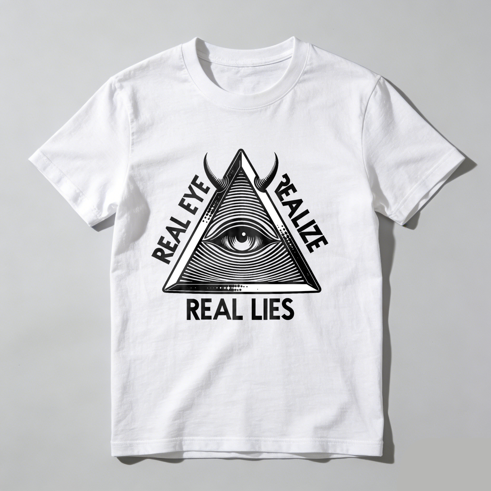 Dorawear™Real Eye Realize Real Lies Pyramid Eye  T Shirt