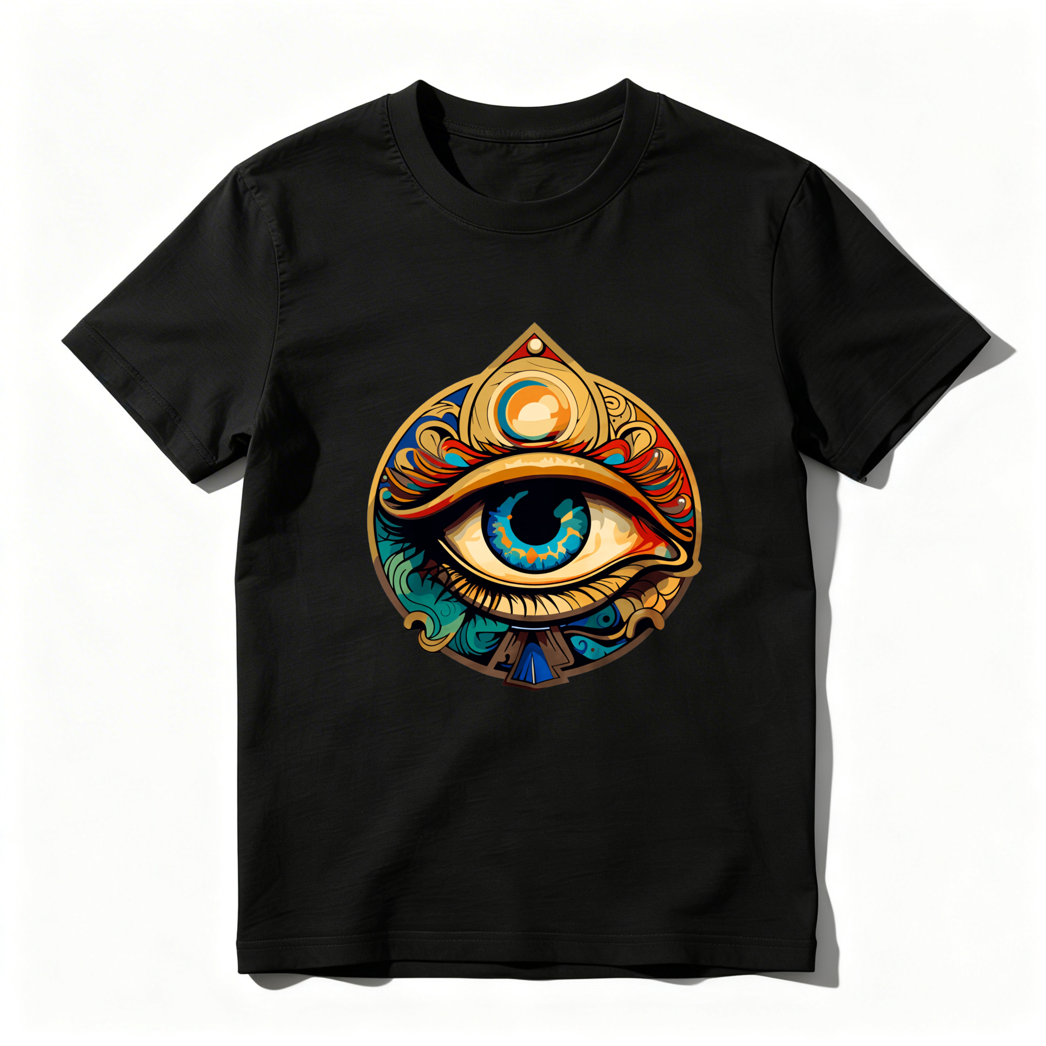 Dorawear™ Eye Symbol With Ornate Design And Colorful Details T Shirt