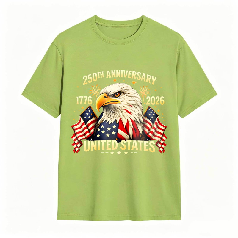 Dorawear™ American Eagle With Flags And 250th Anniversary Text United States 1776 2026 Unisex Classic T-shirt