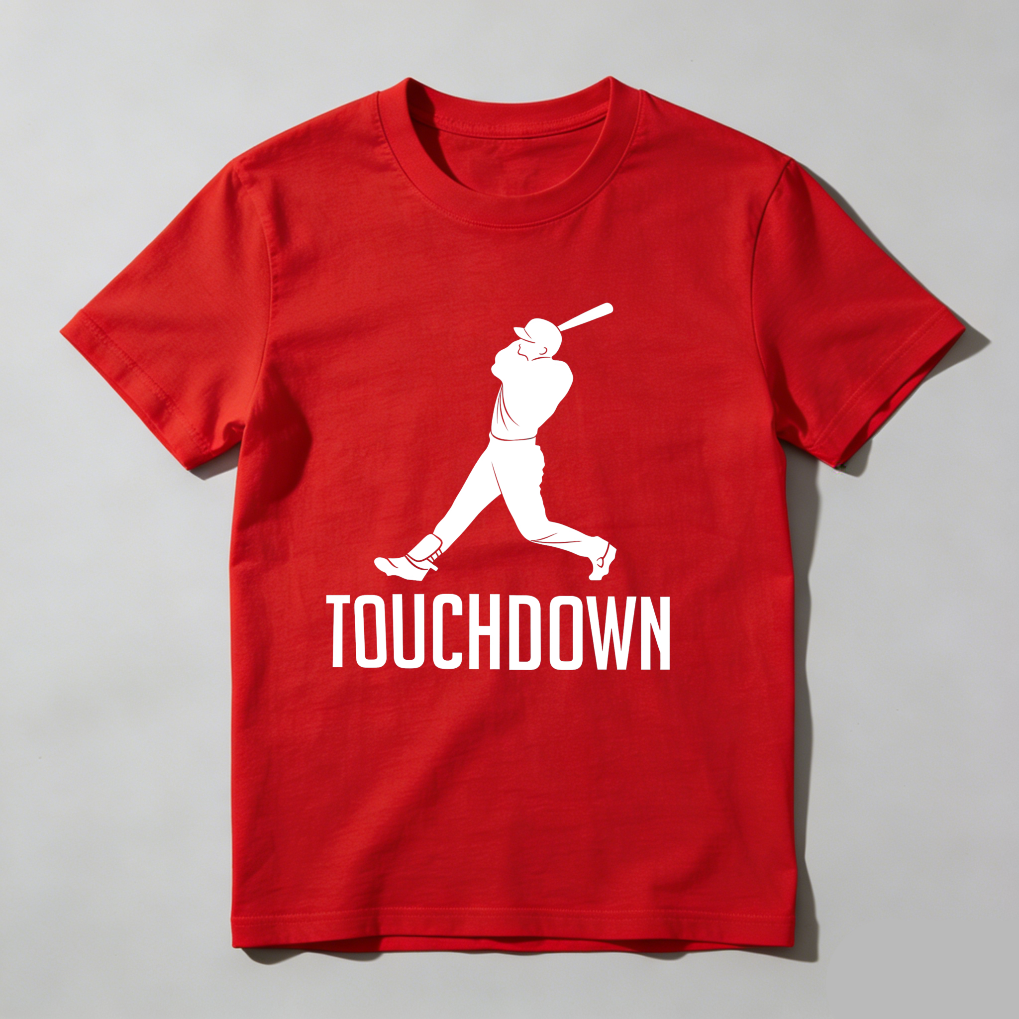 Dorawear™ Baseball Player Swinging Bat Touchdown  T Shirt