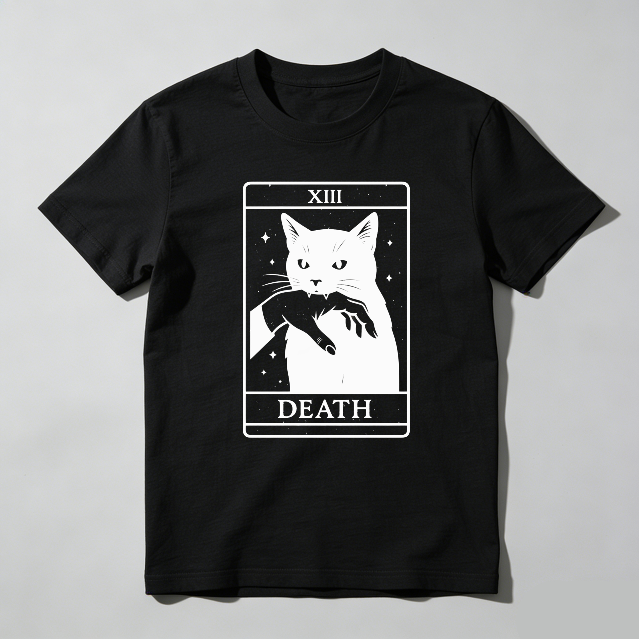 Dorawear™ Cat With Scythe Death Tarot Card T Shirt