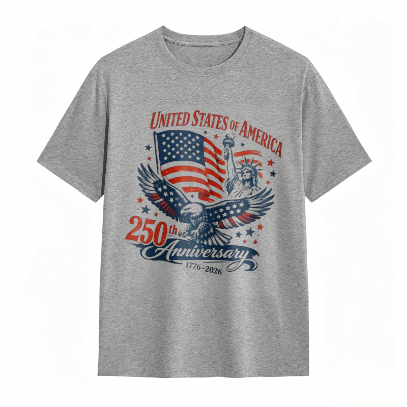 Dorawear™   United States Of America 250th Anniversary Eagle And Flag Design T-shirt