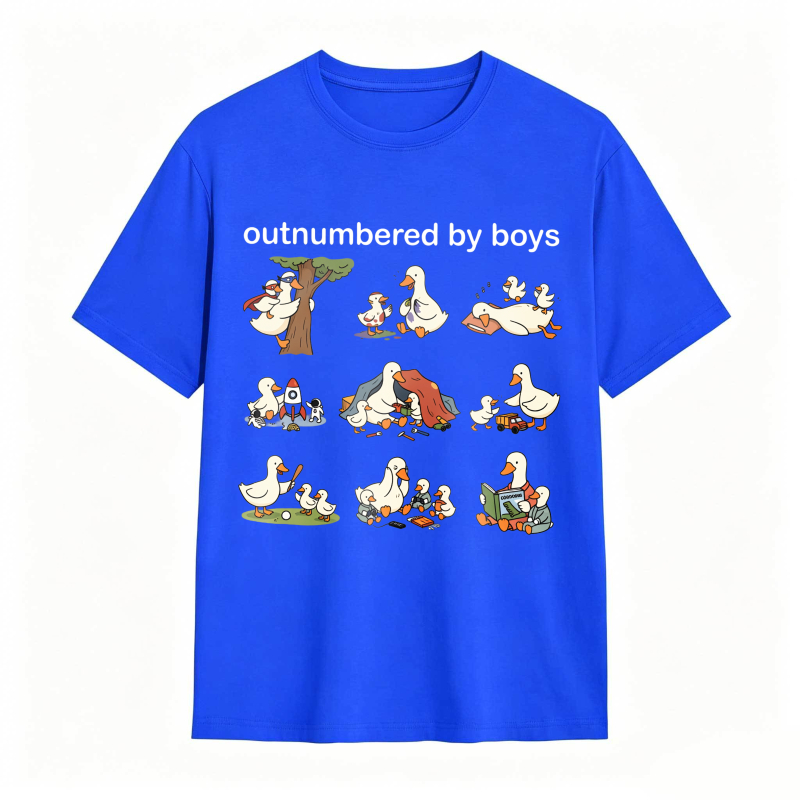 Dorawear™Duck Family With Babies And Tree Pattern Unisex Classic T-shirt