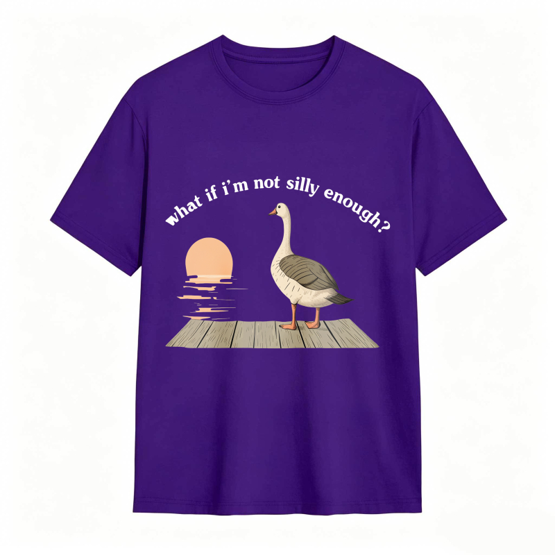 Duck Sunset Quote What If I M Not Silly Enough Unisex Classic T-shirt