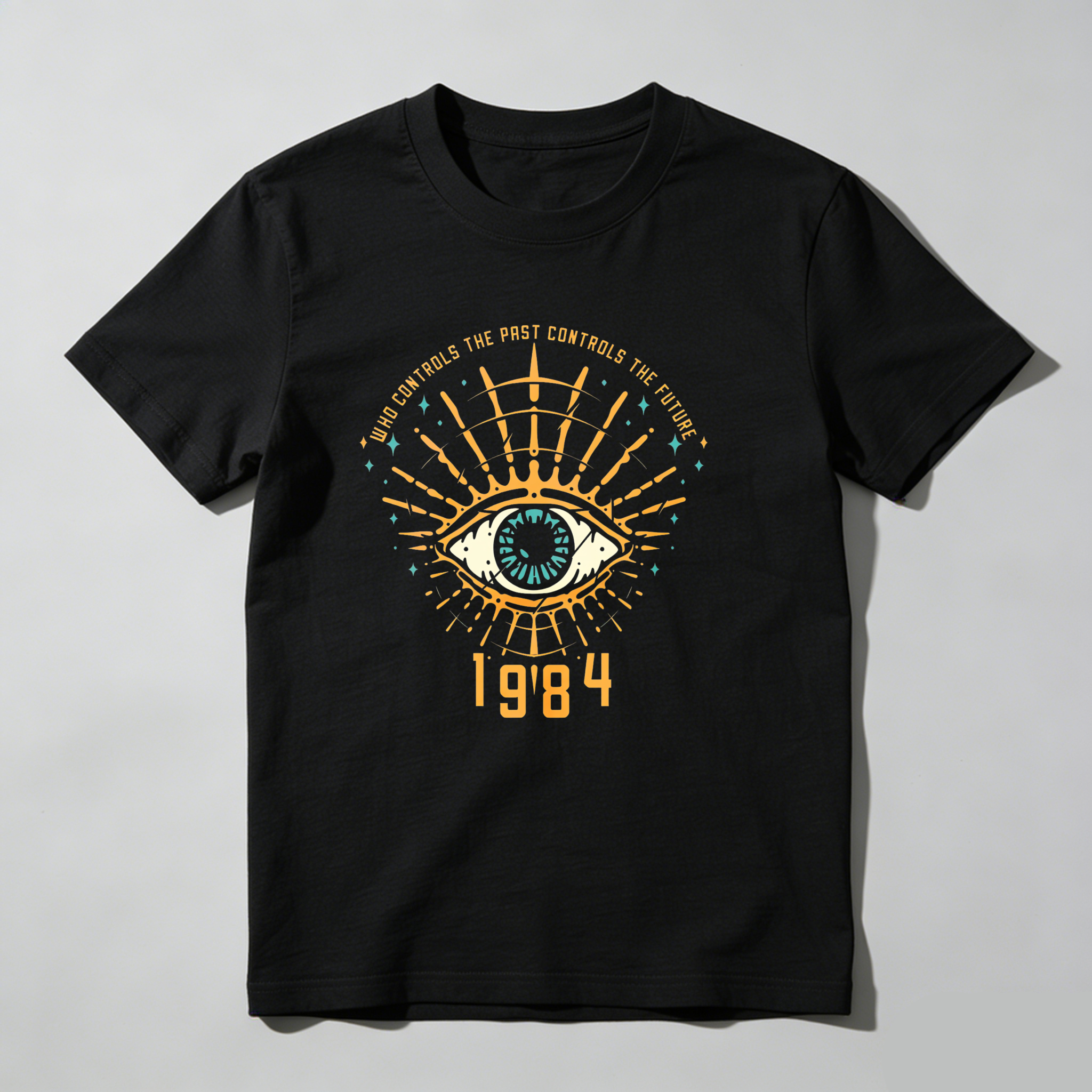 Dorawear™ Eye With Radiating Lines And Text 1984 T Shirt