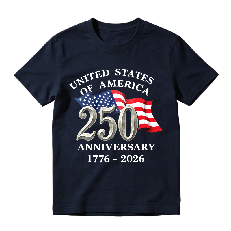 United States Of America 250 Anniversary 1776 2026 Flag Design Unisex Classic T-shirt